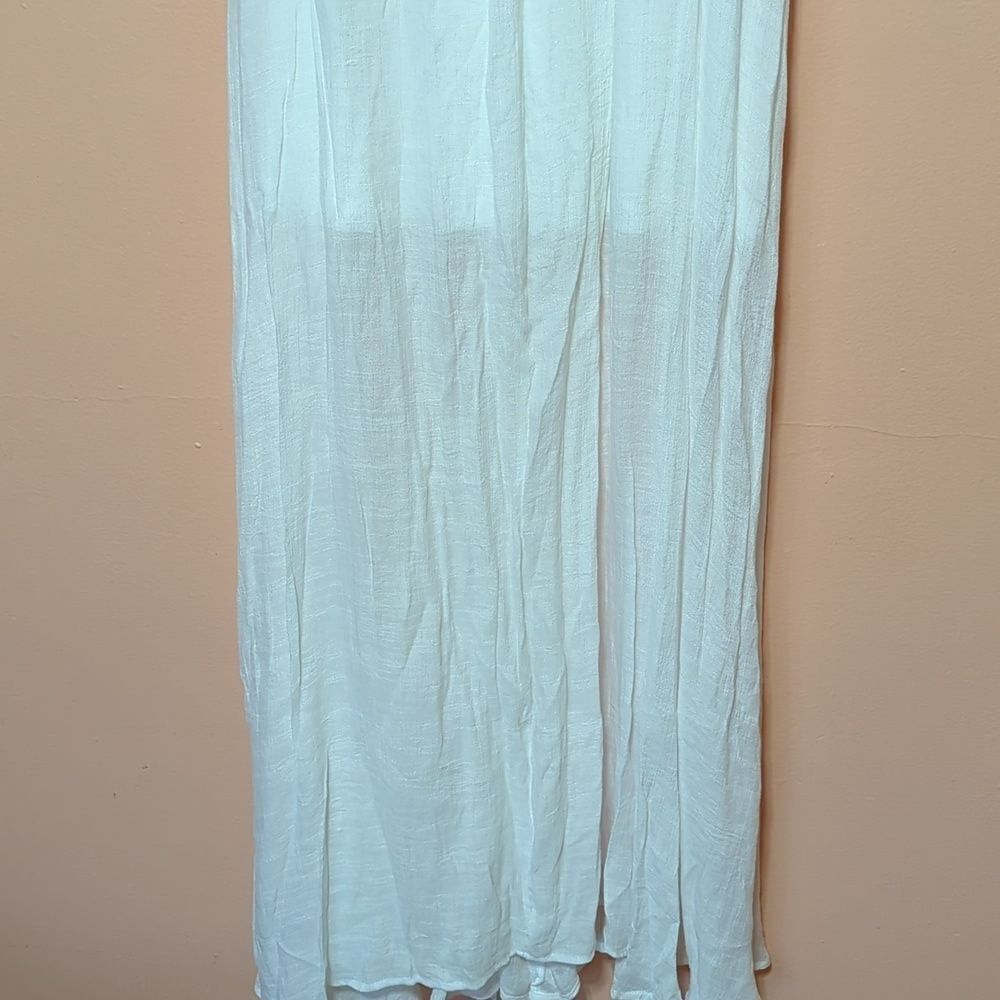 Aakaa Off White Surplice Maxi Dress L - Picture 11 of 11